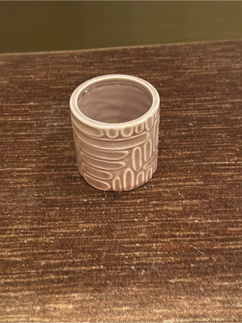 Blush Pink Textured Ceramic Vase